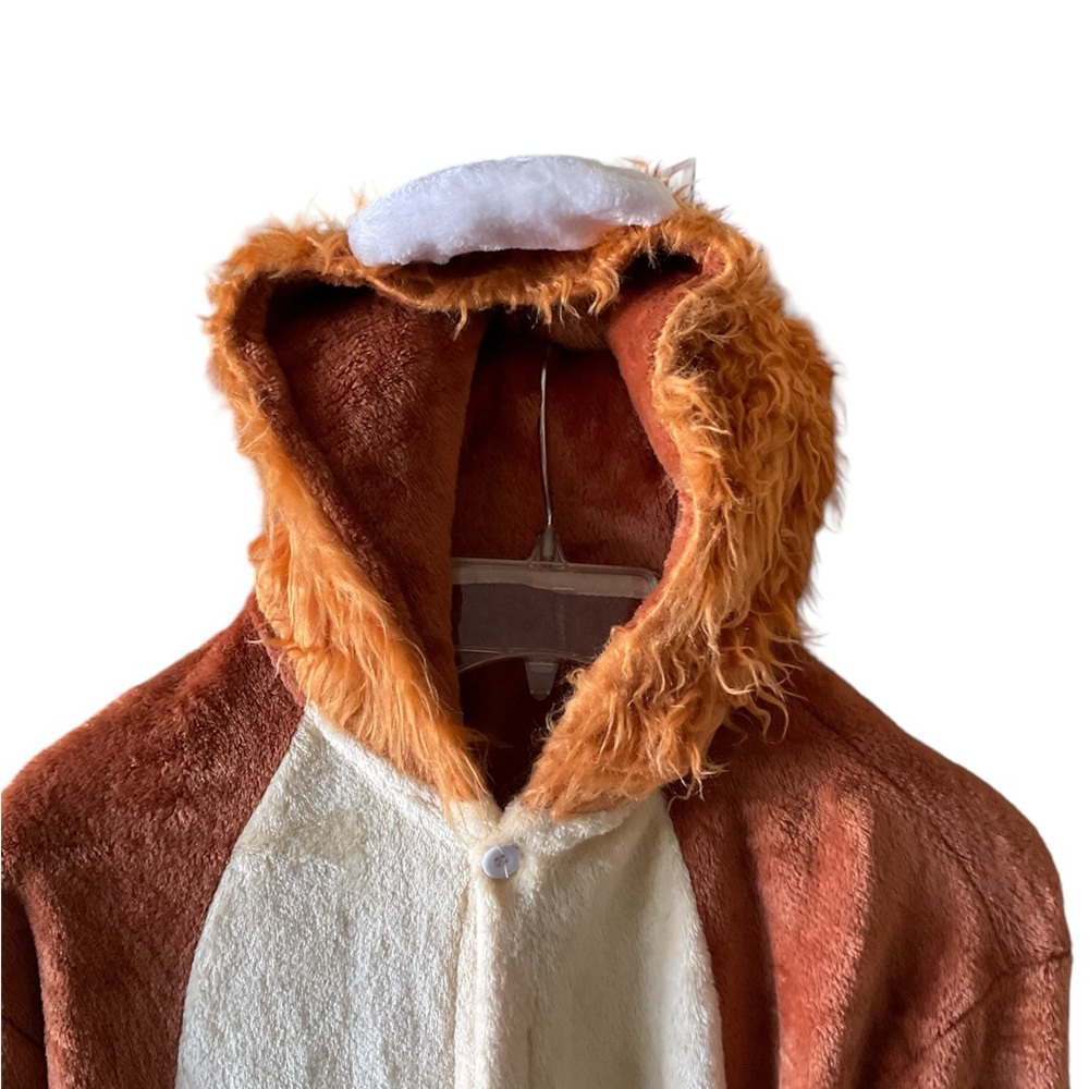 Source Unknown Lion Plush Hooded Blanket - Orange… - image 6